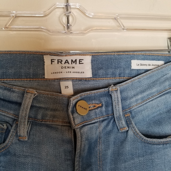 FRAME Denim Le Skinny de Jeanne Light Wash - Picture 3 of 11